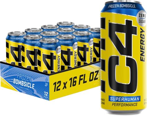 Amazon Com C4 Energy Drink 16Oz Pack Of 12 Frozen Bombsicle Amazon Com C4 Energy Drink 16Oz Pack Of 12 Frozen Bombsicle