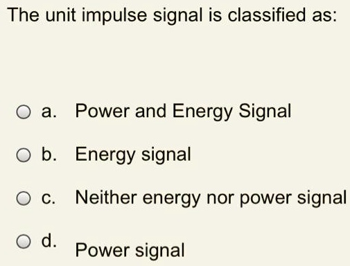 Power and Energy Signal Defined