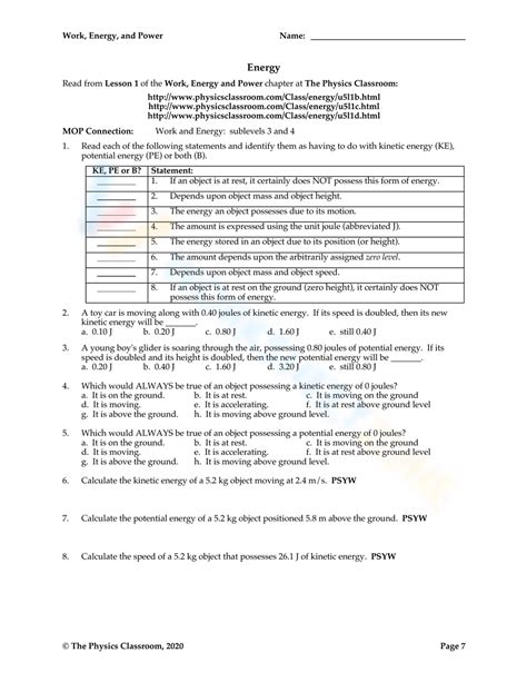 Free Collection Of Work Power And Energy Worksheets Worksheets Library Free Collection Of Work Power And Energy Worksheets Worksheets Library