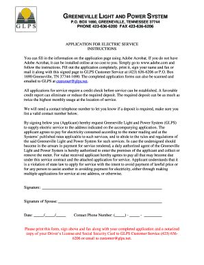 Greeneville Light Power Energy Costs