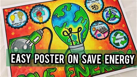How To Draw Save Energy Poster Chart Drawing For Competition Very How To Draw Save Energy Poster Chart Drawing For Competition Very