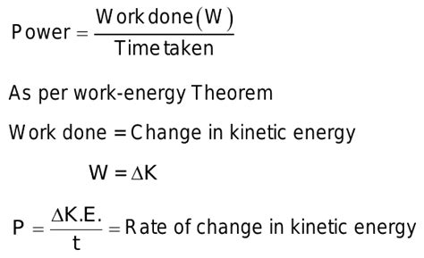 Power Kinetic Energy Over Time Explained