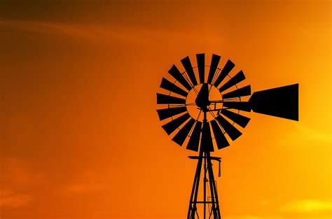 Scenics Nature Sunset Renewable Silhouette Windmill Turbine